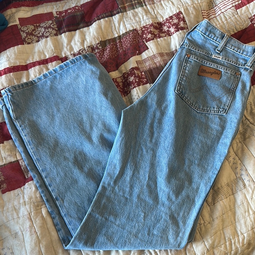 wrangler wanderer 622 high rise flare jeans